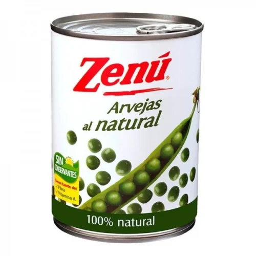 Arvejas Natural ZENU 580 gr