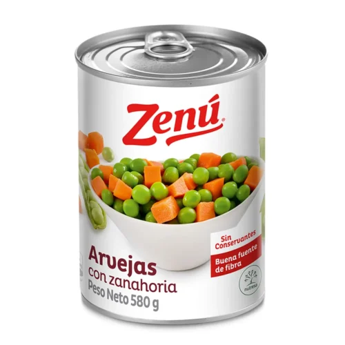 Arvejas con Zanahoria ZENU 580gr