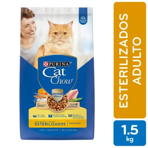 Purina CAT CHOW Esterilizado Sabor Pescado X 500 grs