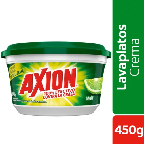 Jabon Disco Contra La Grasa AXION Limon 450 g