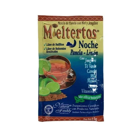 MIELTERTOS Noche panela y limon 15 gr