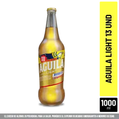 Cerveza En Botella Grande AGUILA LIGHT 1 Lt